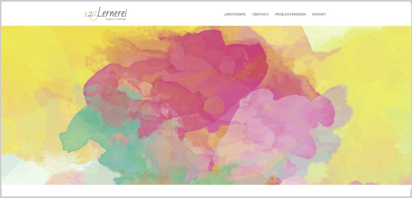 Lerntherapie Website - Screenshot der Startseite